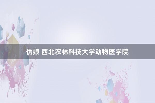 伪娘 西北农林科技大学动物医学院